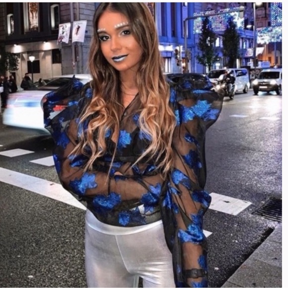 ZARA ORGANZA BLOUSE + SKIRT CO-ORD SET - Picture 8 of 8